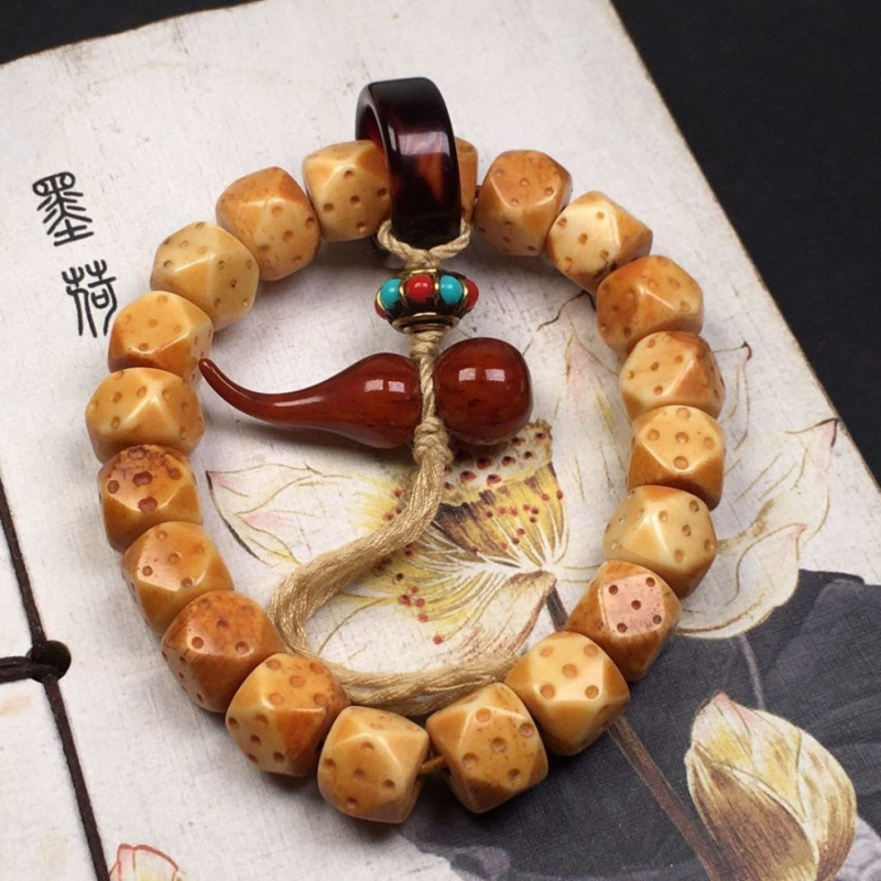 Vintage Collectibles And More - Bone Jadified Old Materials with Gourd,