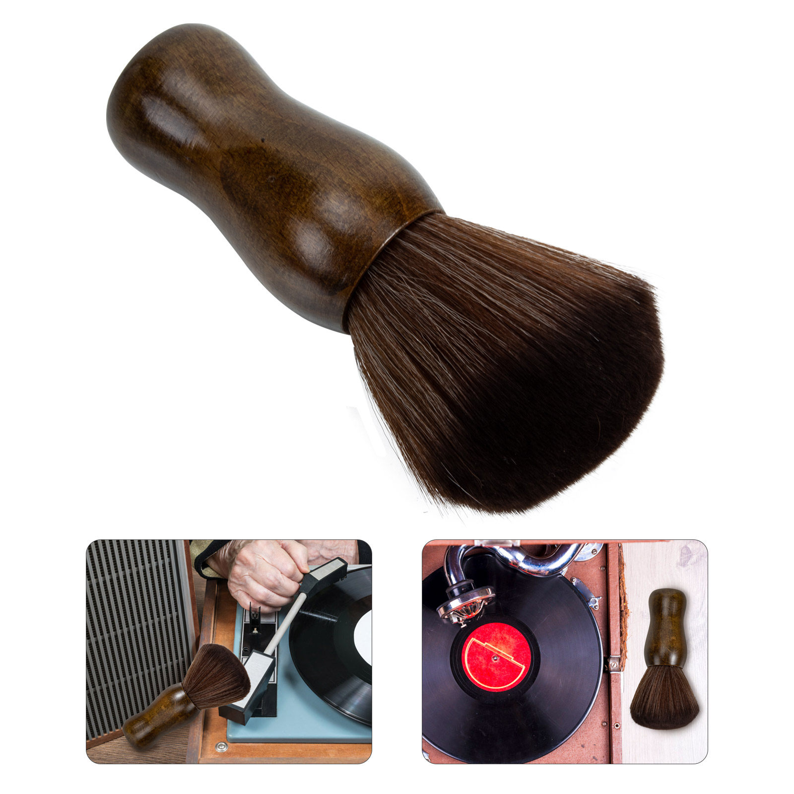 Vinyl Record Cleaner - Professional Vinyl Record Cleaner Brush Short