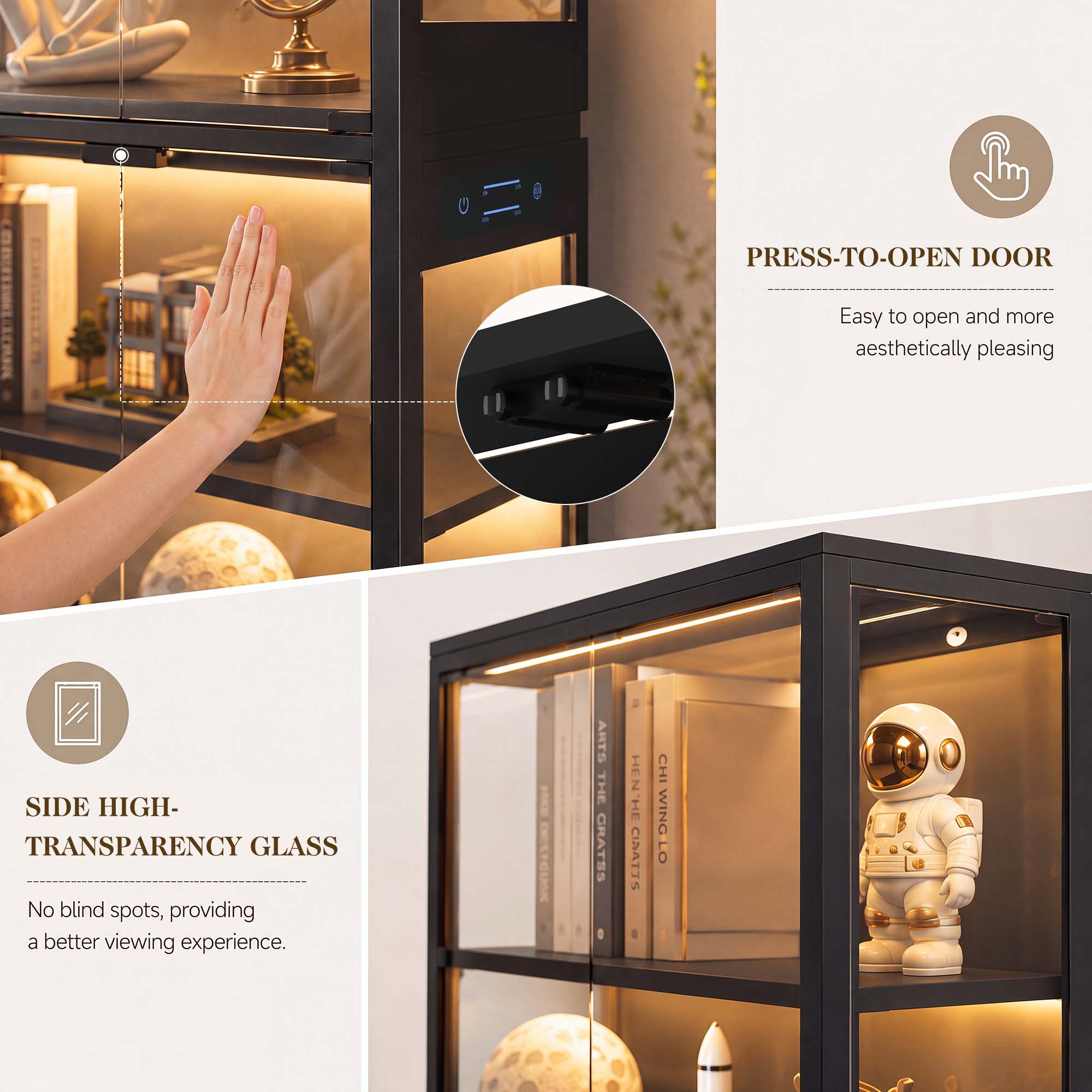 TCGBKAF 5‑Tier Display Cabinet - огляд і ціна Collectible & Vintage Dolls For Wedding