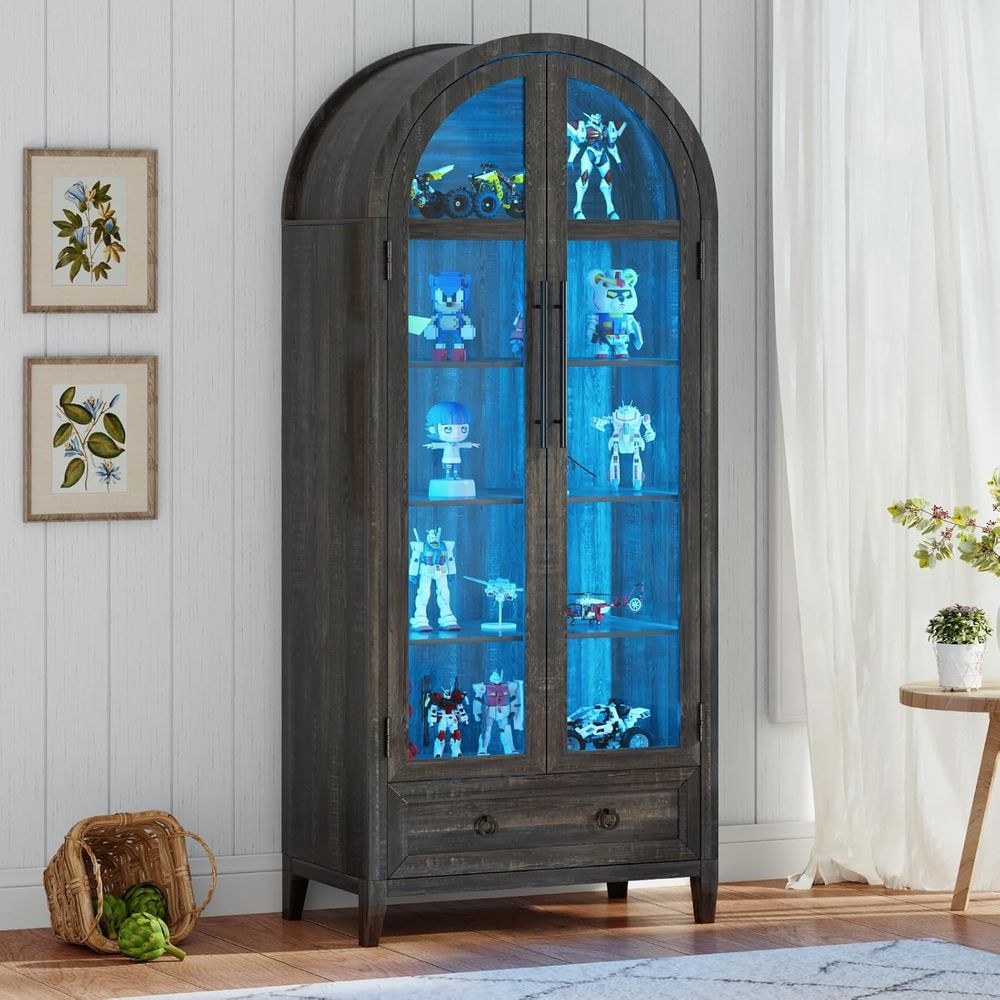 73 Arched Glass Display Cabine - огляд і ціна Collectible & Vintage Dolls For Wedding