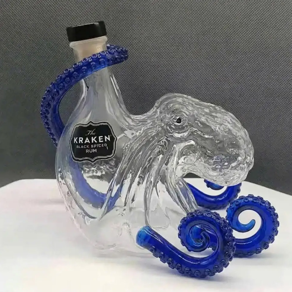 Kraken Octopus Whiskey Decante - огляд і ціна Vintage Collectible Glassware