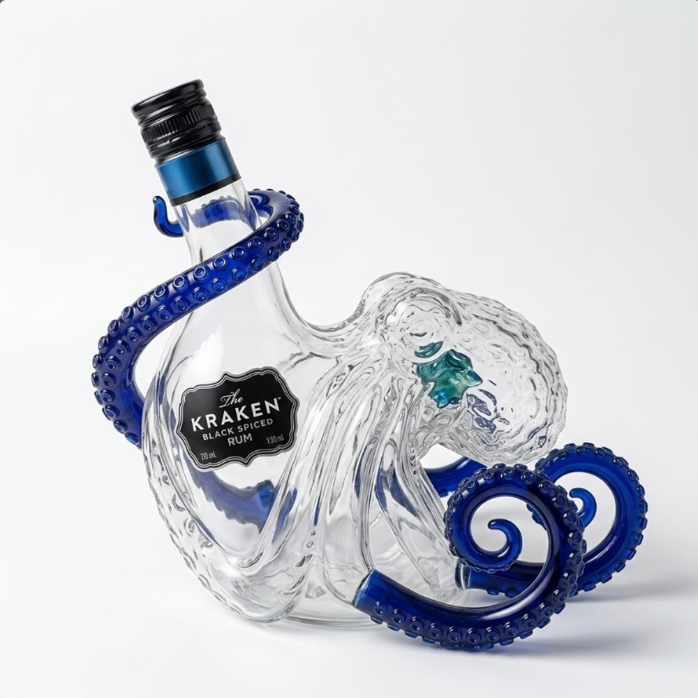 Kraken Octopus Whiskey Decante - огляд і ціна Vintage Collectible Glassware