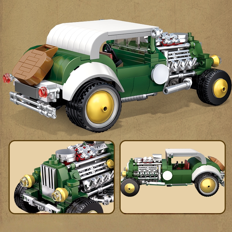 Retro vintage car building blo - огляд і ціна Vintage Collectible Cars