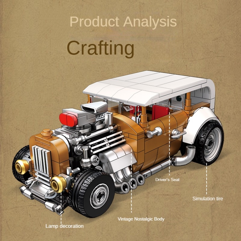 Retro vintage car building blo - огляд і ціна Vintage Collectible Cars