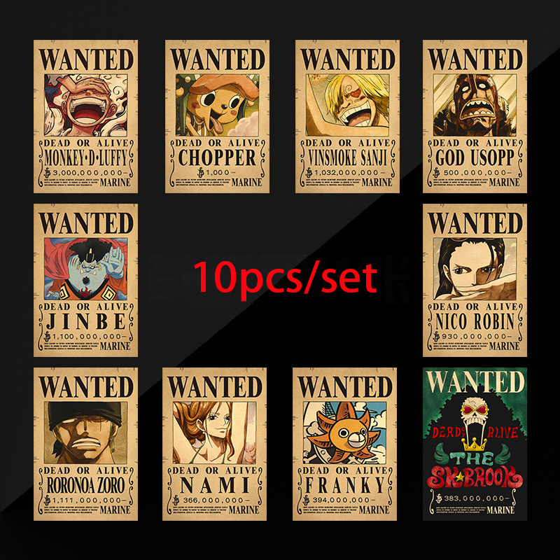 10pcs Anime One Piece Luffy 3  - огляд і ціна Vintage Things Collection