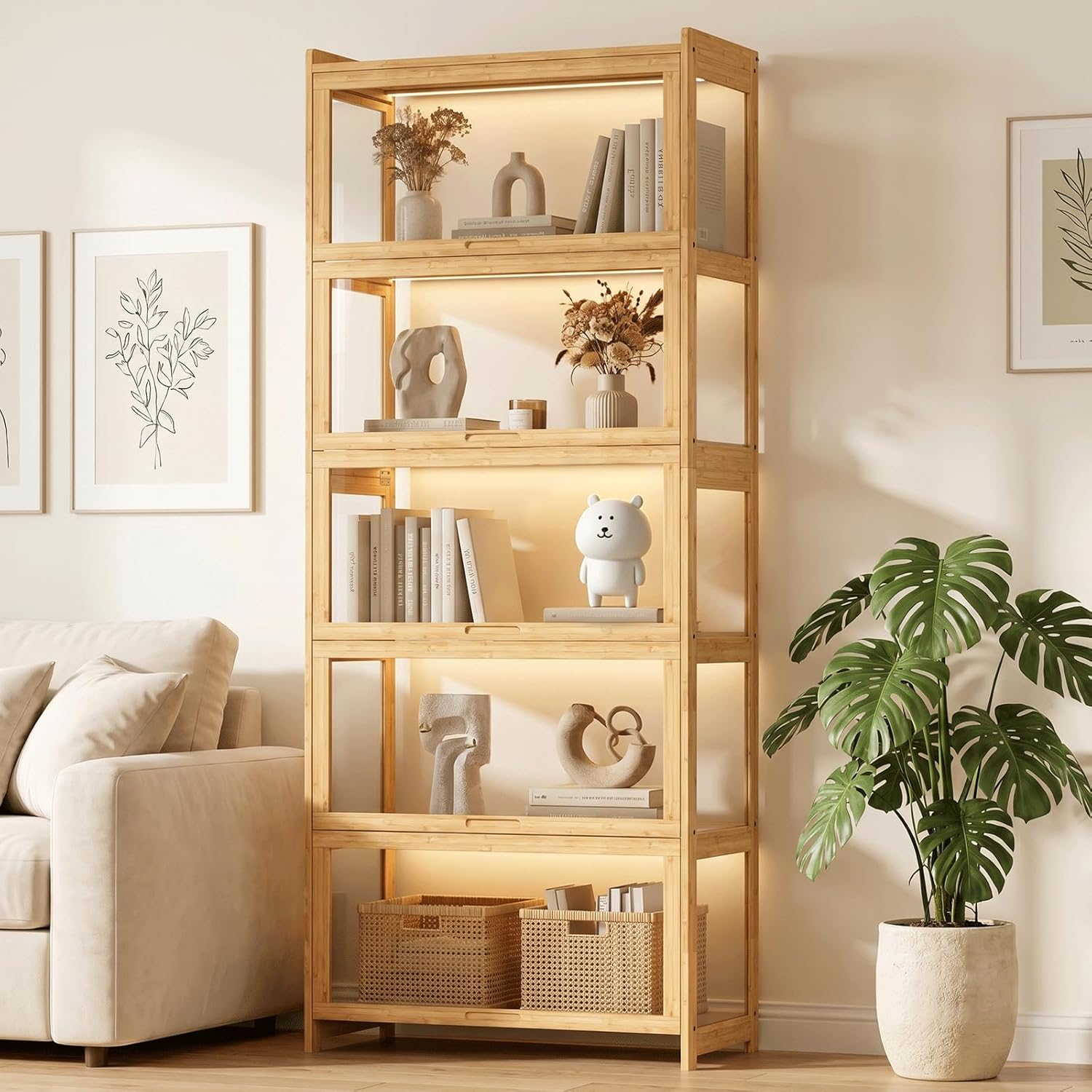 Display Cabinet with Acrylic D - огляд і ціна Collectible & Vintage Dolls For Wedding