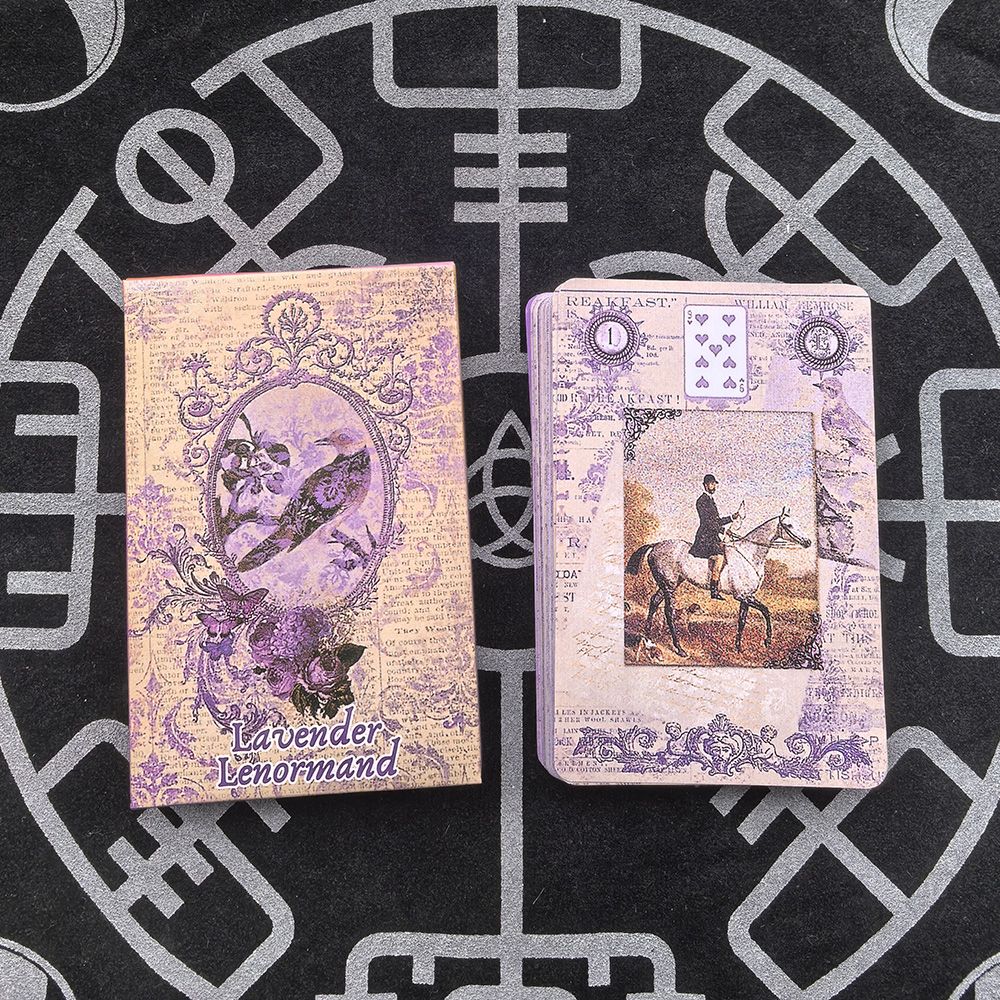 Lavender Lenormand Deck 9*6cm  - огляд і ціна Vintage Collectible Cards