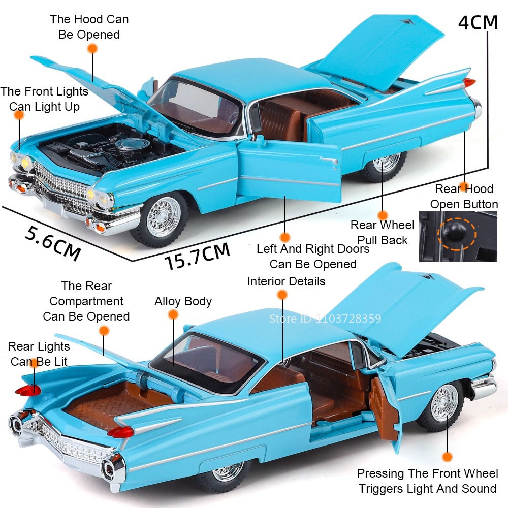 1:32 Eldorado Biarritz Charger - огляд і ціна Vintage Collectible Cars