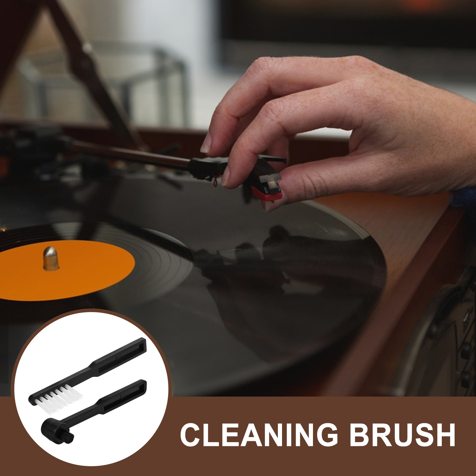 2 Pcs Record Player Needle Cle - огляд і ціна Vinyl Record Cleaner