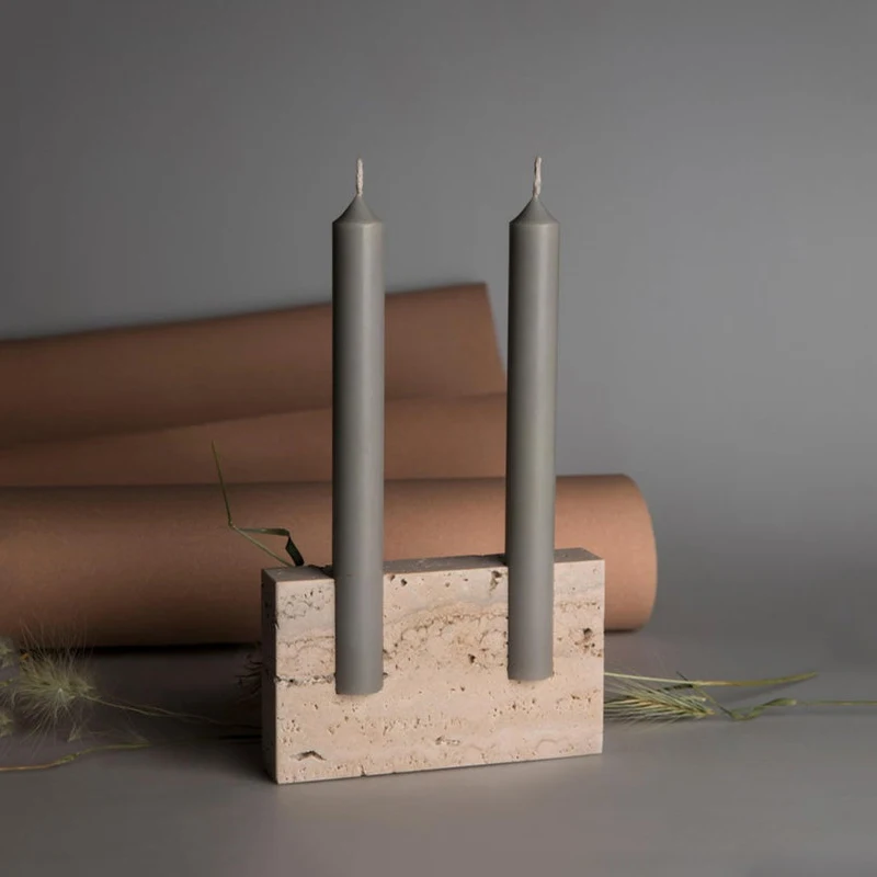 2 Holes Marble Taper Candle Ho - огляд і ціна Collectible Vintage Matches
