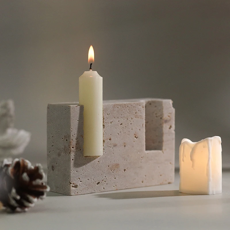 2 Holes Marble Taper Candle Ho - огляд і ціна Collectible Vintage Matches