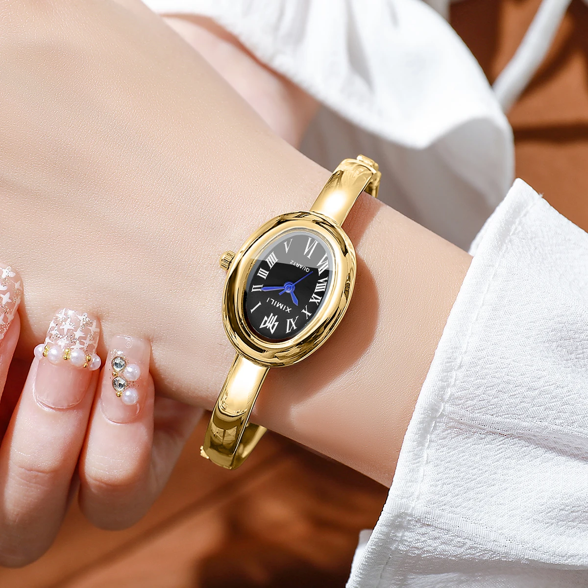 2026XIMILI Vintage Oval Bangle - огляд і ціна Vintage Watch Crystal
