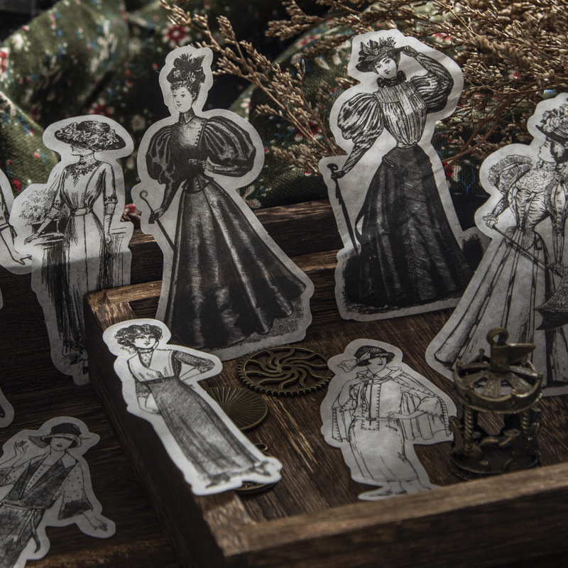 1pack/100pcs Vintage Black Whi - огляд і ціна Vintage Things Collection