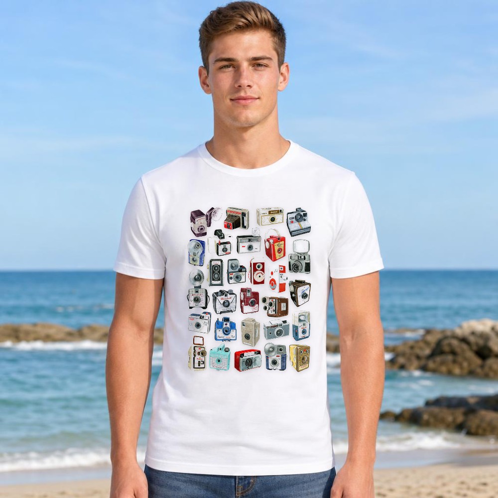Graphic Tee Men Vintage Camera - огляд і ціна Collectible Vintage Cameras